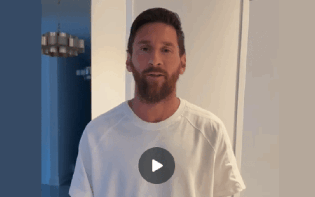 ¡Mirá el video que nos mandó Leo Messi!